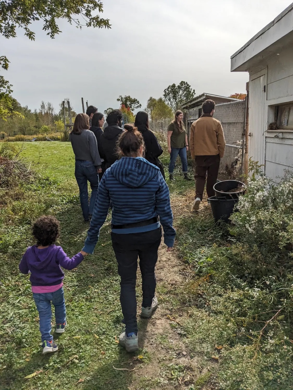 Touring the farm